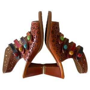 SPRING Step L’Artiste Alaina Sandals Camel Size 38